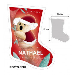 Coupon Chaussette "Koala de Noël" -PRECOMMANDE