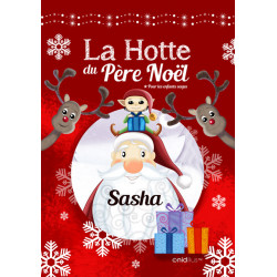 Coupon de tissu pour Hotte du Père Noël -PRECOMMANDE