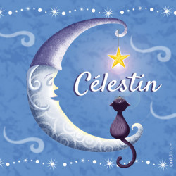 Coupon "Lune et Chat" -PRECOMMANDE