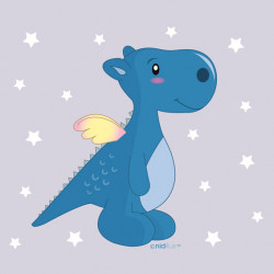 Coupon "Dragon bleu sur...