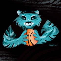 Coupon "Tigre - version Basket-ball" -PRECOMMANDE