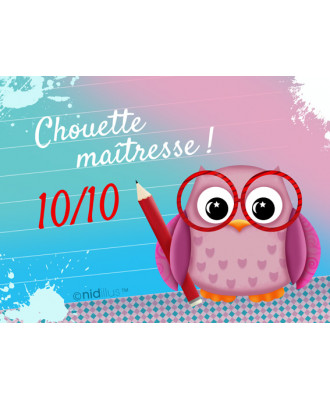 Coupon "Chouette maîtresse"...