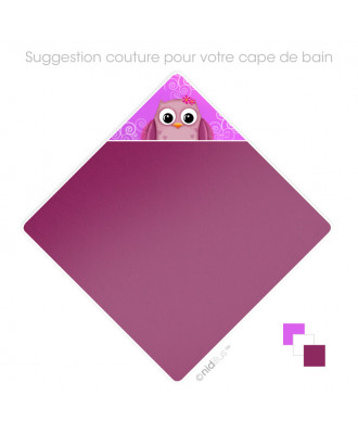 Coupon Cape de bain pour bébé "Chouette" Velours- en stock