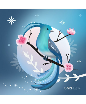 Coupon "L'oiseau bleu-fond...