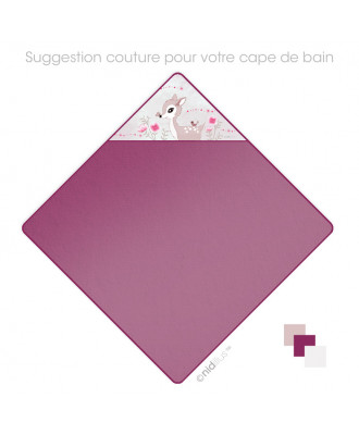 Coupon Cape de bain pour bébé "Faon" Velours souple- en stock