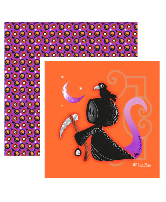 Panneau de tissus "Halloween 15 coupons illustrés + 4 coupons motifs" -PRECOMMANDE