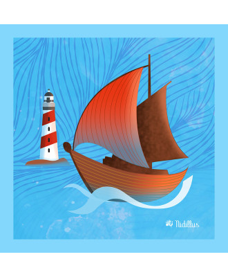 Coupon "Bateau et phare breton" -PRECOMMANDE