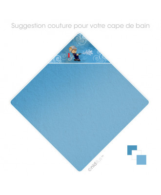 Coupon Cape de bain pour bébé "Ourson pompier" Velours souple- en stock